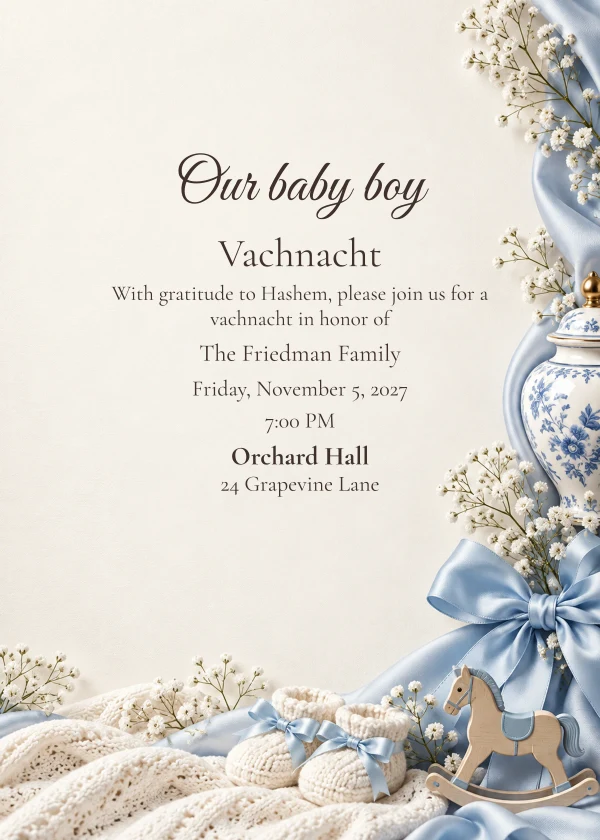 Little Heirloom · Personal Letter — invitation sample with editable text