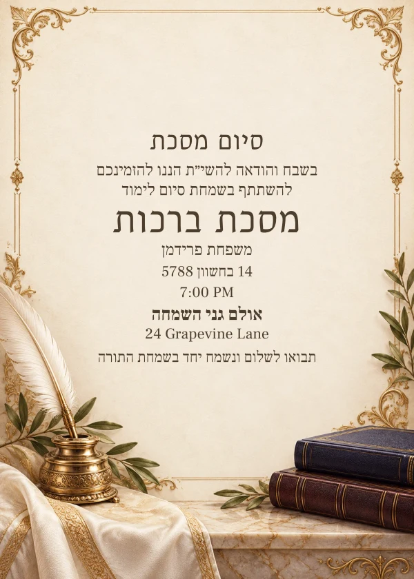 The Scholar's Quill — ביישפיל פון אן איינלאדענונג מיט טעקסט וואס מען קען טוישן