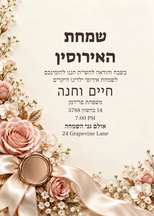 Sealed with Joy · Grand Lettering — invitation sample with editable text