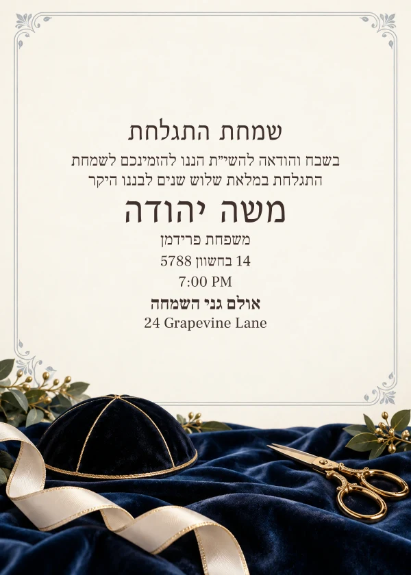 Velvet Keepsake · Heirloom — invitation sample with editable text