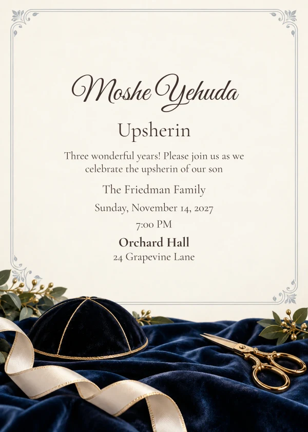 Velvet Keepsake · Personal Letter — invitation sample with editable text